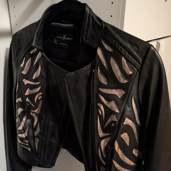 Guess By Marciano Women's Jacket Black & Gold - Picture 5 of 6